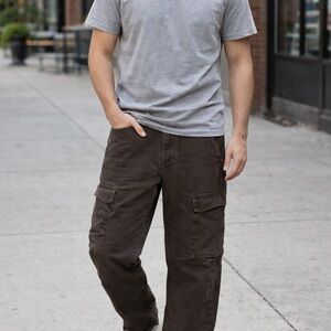 Charcoal Gray Cargo Pants